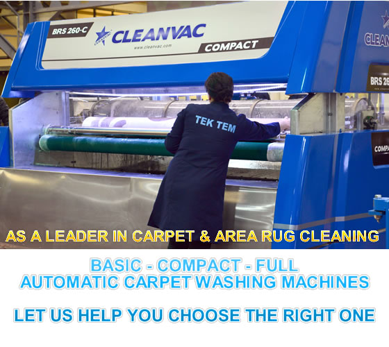 Machines à laver tapis automatique - plumeaux de tapis - Essoreuse  Centrifugeurs pour Lavage de tapis d'affaires - Cleanvac
